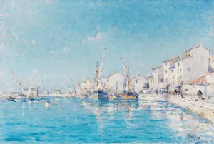 The southern French fishing port of Martigues by Henry Malfroy Oil Painting