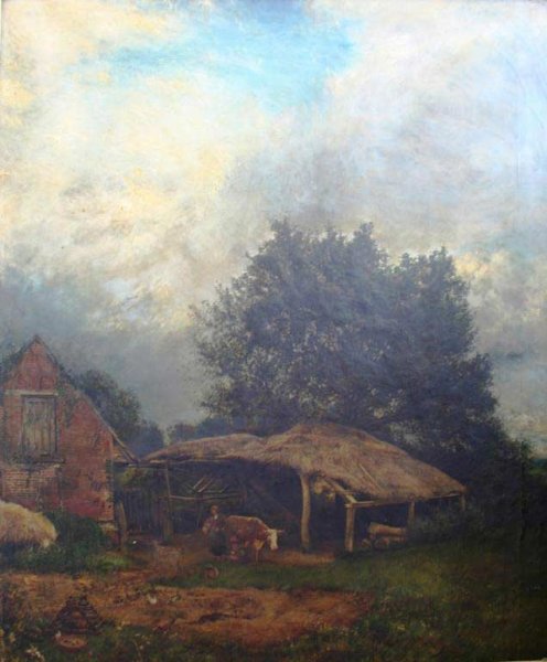 Main Product Photo of An English Pastoral Painting by Henry Mark Anthony