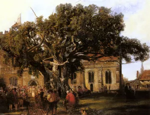 Village Wedding by Henry Mark Anthony Oil Painting