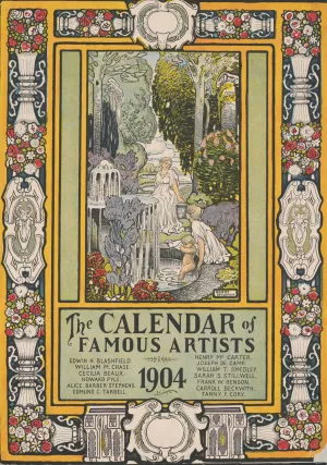The calendar of famous artists by Henry Mccarter Oil Painting