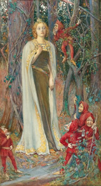 Main Product Photo of Once Upon A Time  Painting by Henry Meynell Rheam