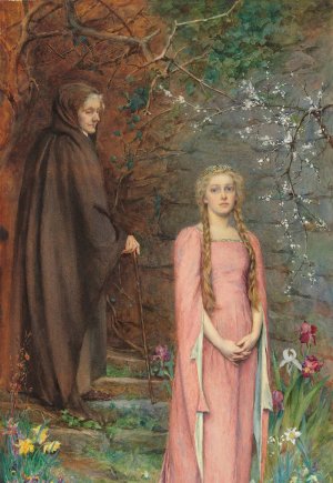 Winter gives way to Spring by Henry Meynell Rheam Oil Painting