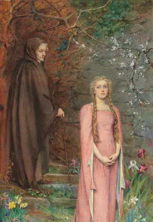 Winter gives way to Spring by Henry Meynell Rheam Oil Painting