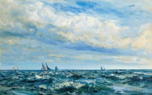 Summer Sailing by Henry Moore Oil Painting
