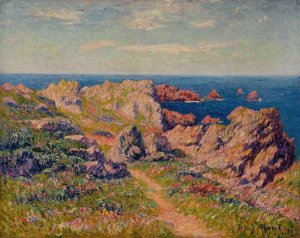 Beau temps a Pern by Henry Moret Oil Painting