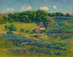 Ferme Dans La Campagne Bretonne by Henry Moret Oil Painting