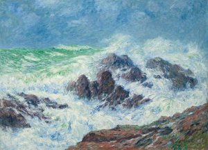 Gros Temps a Saint Grenoble, Pointe De Penmarc'h by Henry Moret Oil Painting