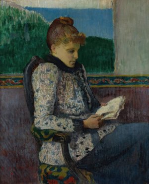 Lecture a La Fenetre by Henry Moret Oil Painting