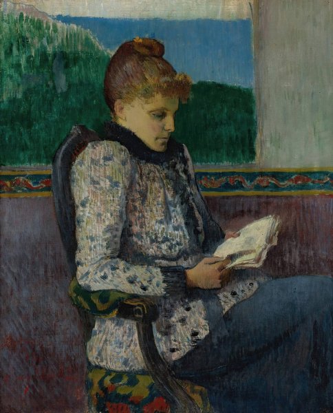 Main Product Photo of Lecture a La Fenetre  Painting by Henry Moret