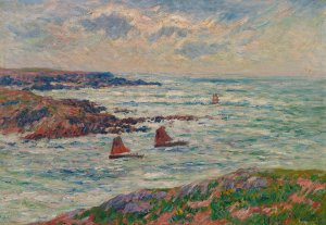 L'entree Du Port De Doelan, Finistere by Henry Moret Oil Painting