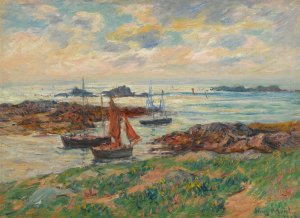 Les Glenans, Finistere by Henry Moret Oil Painting