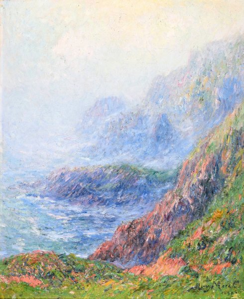 Main Product Photo of Matinee brumeuse a Ouessant  Painting by Henry Moret