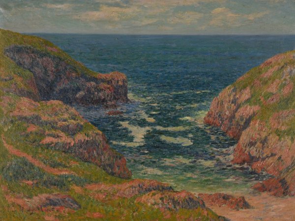 Port Lamatte  by Henry Moret - Hand-Painted Oil Painting Reproduction