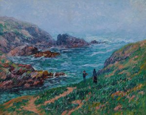Temps brumeux en Bretagne Oil painting by Henry Moret