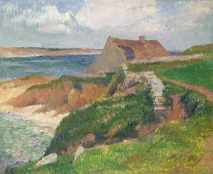 The Island of Raguenez,Brittany by Henry Moret Oil Painting