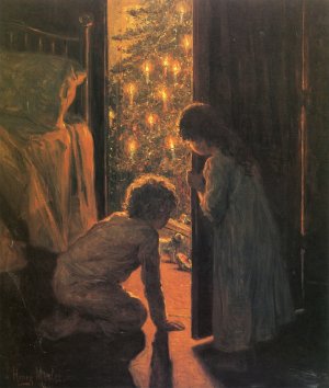 Christmas Morning Oil painting by Henry Mosler