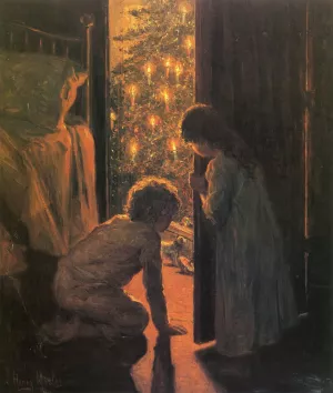 Christmas Morning by Henry Mosler - Oil Painting Reproduction