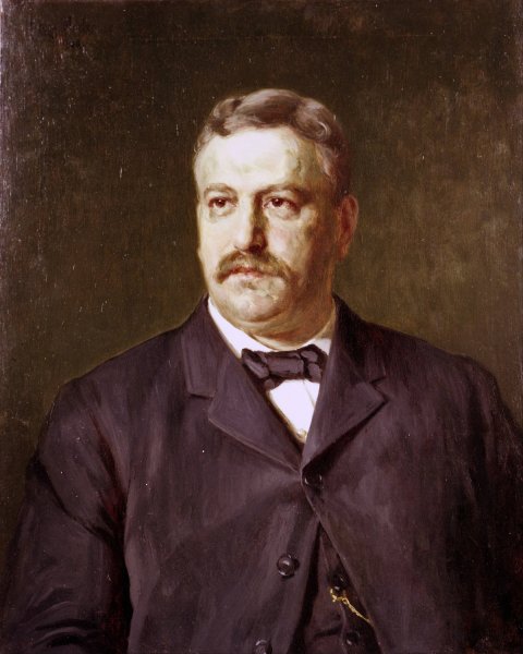 Main Product Photo of George B. Cox Painting by Henry Mosler