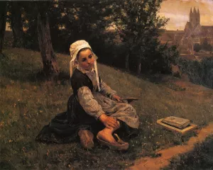 The Broken Sabot by Henry Mosler Oil Painting