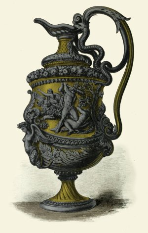 A Vase by Le Pautre by Henry Noel Humphreys Oil Painting