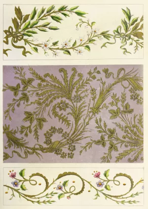 Examples of Oriental Embroidery by Henry Noel Humphreys Oil Painting