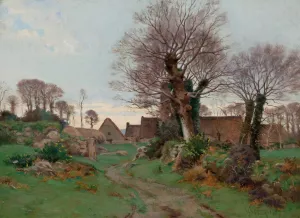 Road to a Breton Village by Henry Orne Ryder Oil Painting