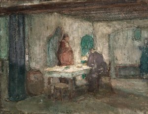 And He Disappeared out of Their Sight by Henry Ossawa Tanner Oil Painting