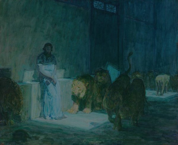 Main Product Photo of Daniel in the Lions'Den  Painting by Henry Ossawa Tanner
