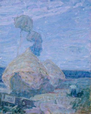 Haystacks by Henry Ossawa Tanner Oil Painting