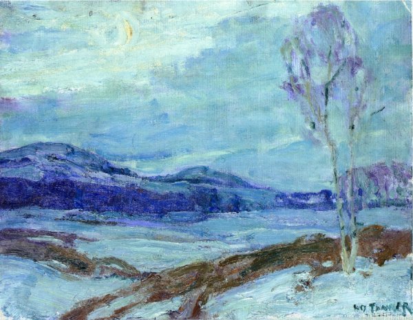 Main Product Photo of Landscape in Moonlight Painting by Henry Ossawa Tanner