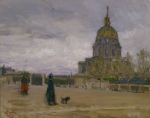 Les Invalides, Paris by Henry Ossawa Tanner Oil Painting