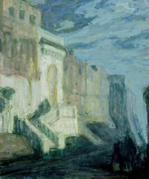 Moonlight; Walls of Tangiers by Henry Ossawa Tanner Oil Painting