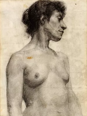 Nude; Study of a Young Girl Oil painting by Henry Ossawa Tanner