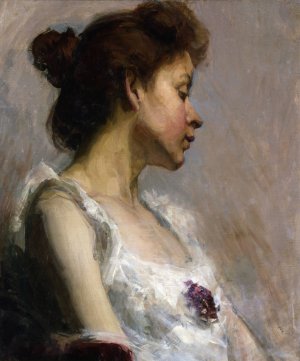 Portrait of the Artist's Wife by Henry Ossawa Tanner Oil Painting