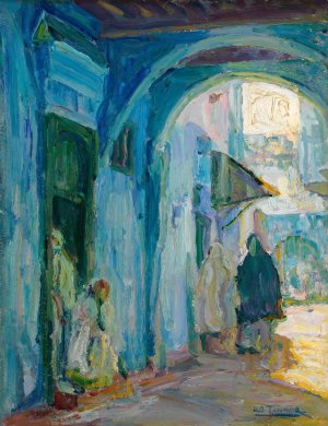 Street in Tangier by Henry Ossawa Tanner Oil Painting