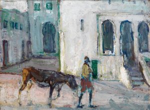 Street Scene, Tangier by Henry Ossawa Tanner Oil Painting