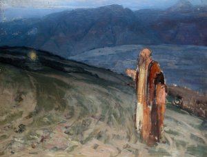 Study for Moses and the Burning Bush by Henry Ossawa Tanner Oil Painting