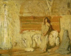 Study for the Annunciation by Henry Ossawa Tanner Oil Painting
