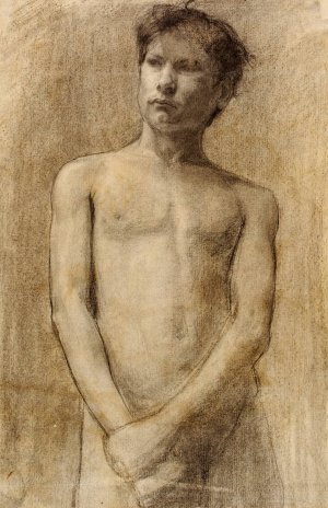 Study of a Young Man by Henry Ossawa Tanner Oil Painting