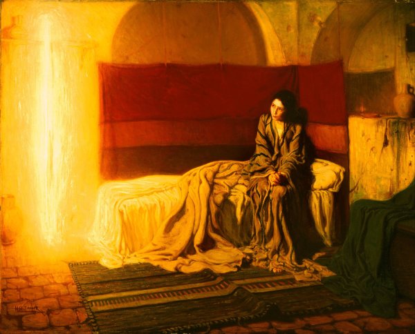 Main Product Photo of The Annunciation Painting by Henry Ossawa Tanner