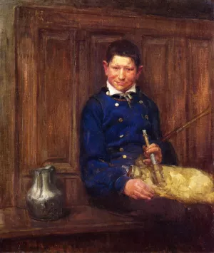 The Bagpipe Player by Henry Ossawa Tanner Oil Painting