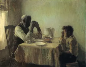 The Thankful Poor by Henry Ossawa Tanner Oil Painting