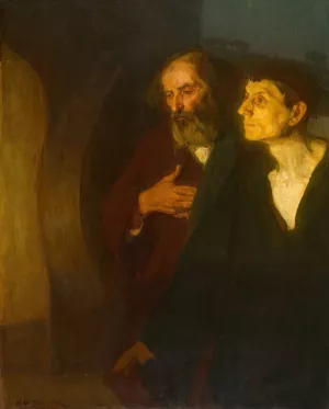 The Two Disciples at the Tomb by Henry Ossawa Tanner Oil Painting