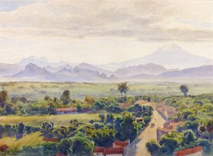 View of Cuernavaca by Henry Otto Wix Oil Painting