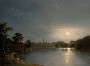 Horseguards Parade from St James's Park by Henry Pether Oil Painting