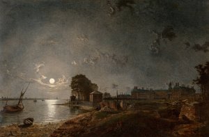 The Royal Hospital, Chelsea by Henry Pether Oil Painting