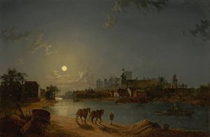Windsor From The Thames by Henry Pether Oil Painting