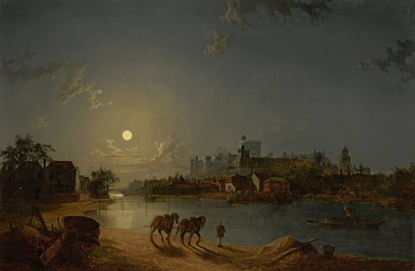 Windsor From The Thames by Henry Pether - Hand-Painted Oil Painting Reproduction