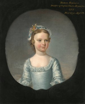 Portrait Of Barbara Repington When A Girl by Henry Pickering Oil Painting