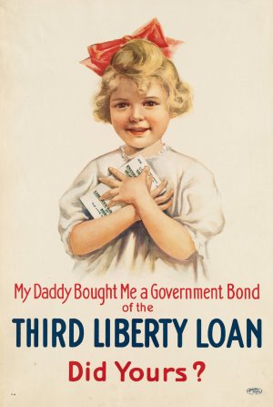 My daddy bought me a government bond of the Third Liberty Loan, did yours by Henry Raleigh Oil Painting